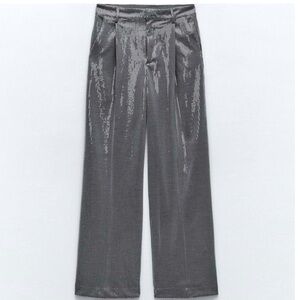 ZARA WOMAN FW23 MENSWEAR SEQUIN PANTS